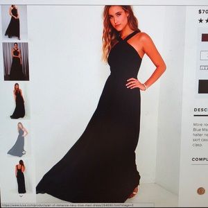 Lulus Bridesmaids Dress in Navy Blue